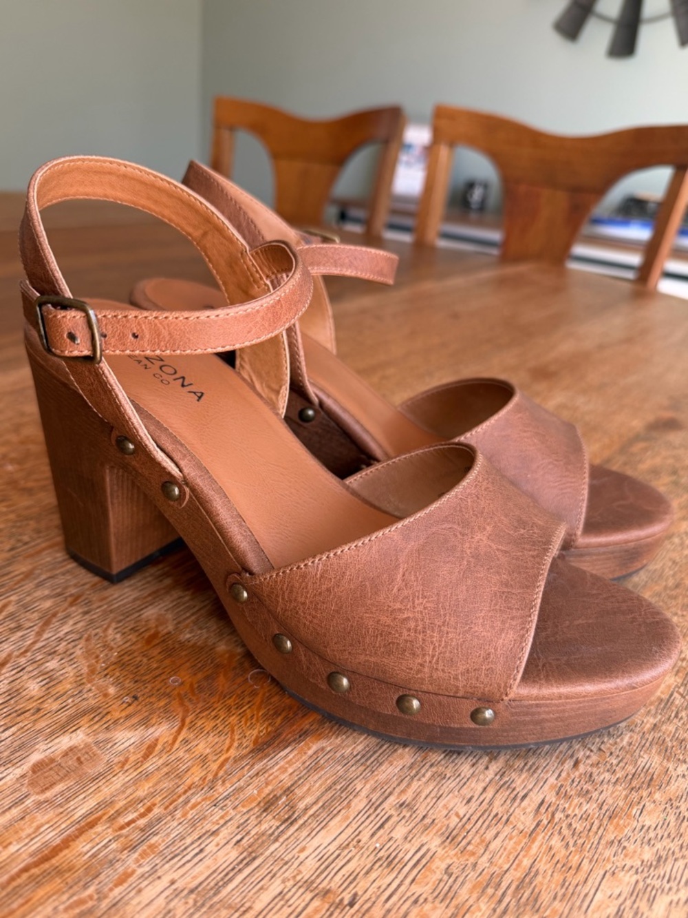 Arizona Jean Co Women’s Heather Heeled Sandals | Brown | Regular 8.5
